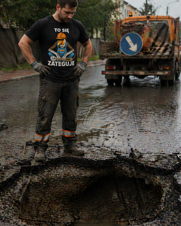 T-shirt  ''JANUSZ'' - To się zateguje - OBLEKAJ