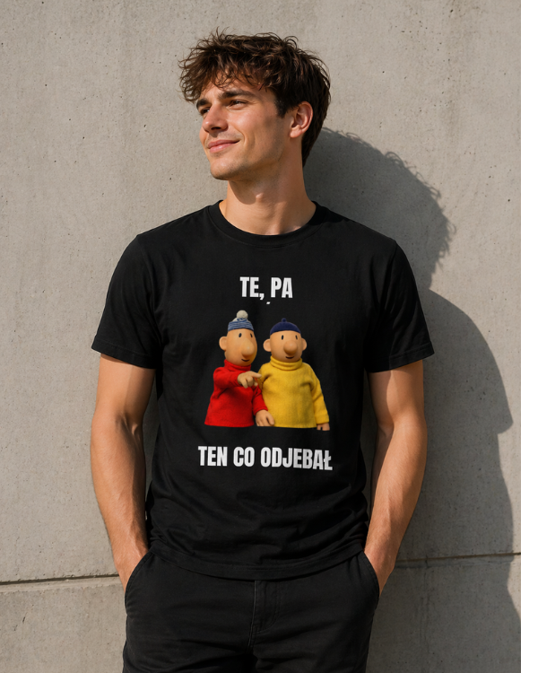 T-shirt  ''SĄSIEDZI'' - Te pa, ten co odjebał - OBLEKAJ