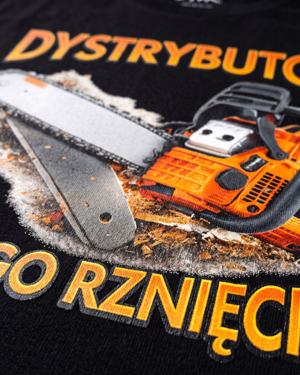 T-shirt  ''PIŁA'' - Dystrybutor ostrego rznięcia - OBLEKAJ