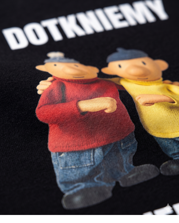 T-shirt  ''SĄSIEDZI'' - Co dotkniemy to spierdolimy - OBLEKAJ