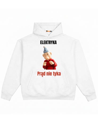 Hoodie ''SĄSIEDZI'' - Elektryka prąd nie tyka - OBLEKAJ