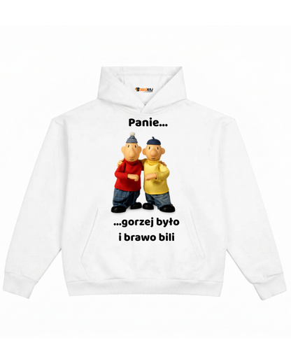 Hoodie ''SĄSIEDZI'' - Panie gorzej było brawo bili - OBLEKAJ