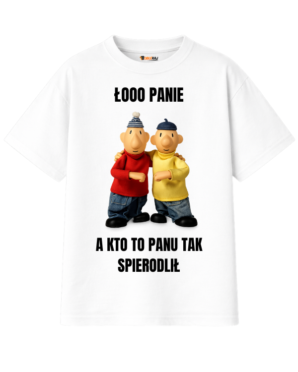 T-shirt Oversize  ''SĄSIEDZI'' - Łooo panie kto to panu tak spierdolił - OBLEKAJ