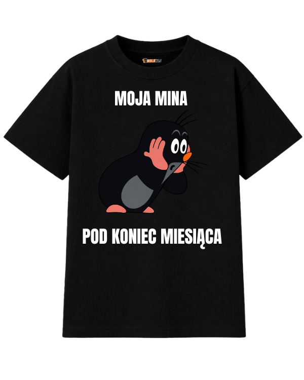 T-shirt Oversize  ''KRECIK'' - Moja mina pod koniec miesiąca - OBLEKAJ