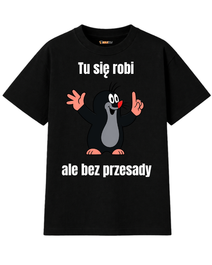T-shirt Oversize  ''KRECIK'' - Tu się robi, ale bez przesady - OBLEKAJ