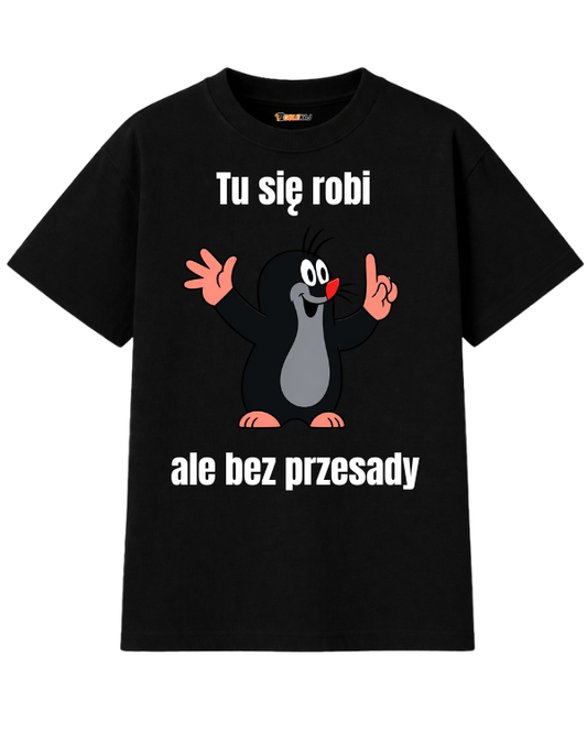 T-shirt Oversize  ''KRECIK'' - Tu się robi, ale bez przesady - OBLEKAJ