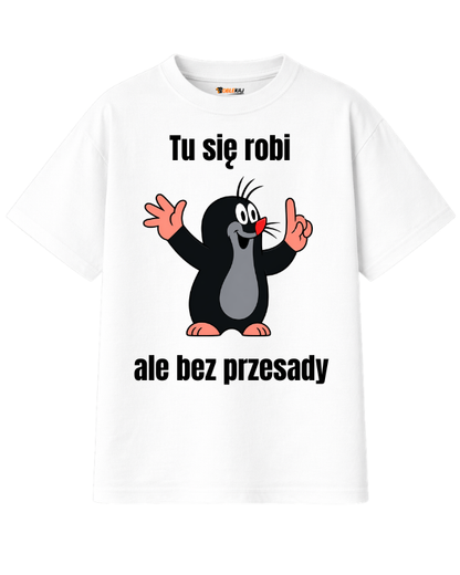 T-shirt Oversize  ''KRECIK'' - Tu się robi, ale bez przesady - OBLEKAJ