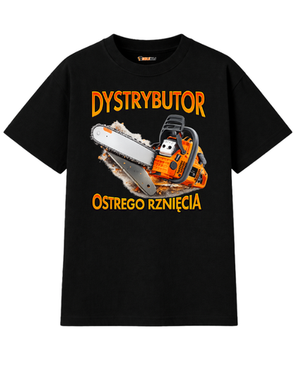T-shirt Oversize  ''PIŁA'' - Dystrybutor ostrego rznięcia - OBLEKAJ