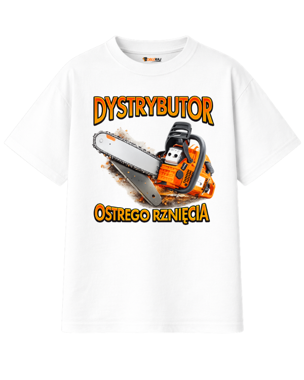 T-shirt Oversize  ''PIŁA'' - Dystrybutor ostrego rznięcia - OBLEKAJ