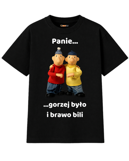 T-shirt Oversize  ''SĄSIEDZI'' - Panie gorzej było i brawo bili - OBLEKAJ