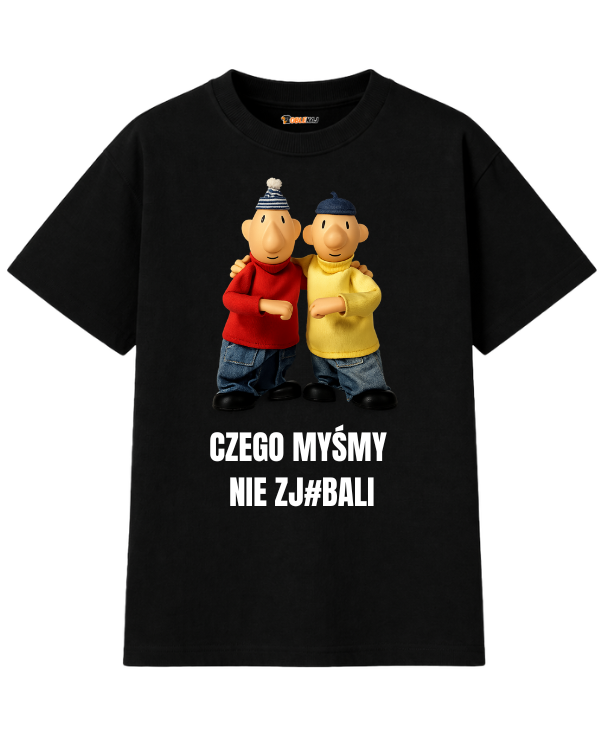 T-shirt Oversize  ''SĄSIEDZI'' - Czego myśmy nie zj#bali - OBLEKAJ
